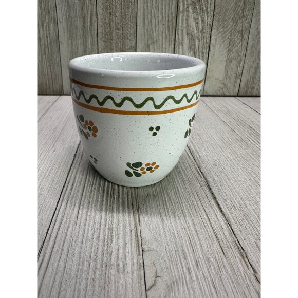 Vintage Varoslod Majolika Tea Cups No Handle Made in Hungary - Set Of 2 - Picture 3 of 7